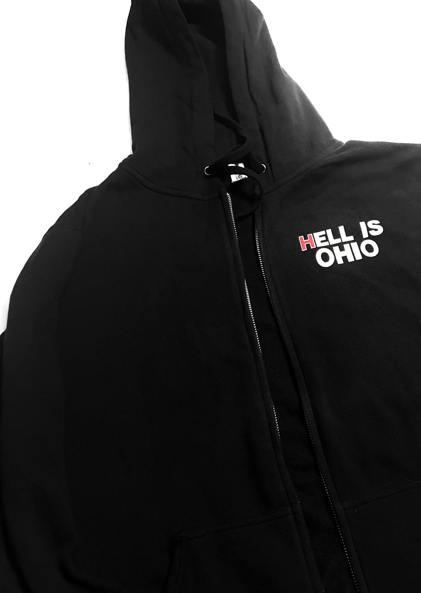 Skull-Heart Full-Zip Hooded Sweatshirt